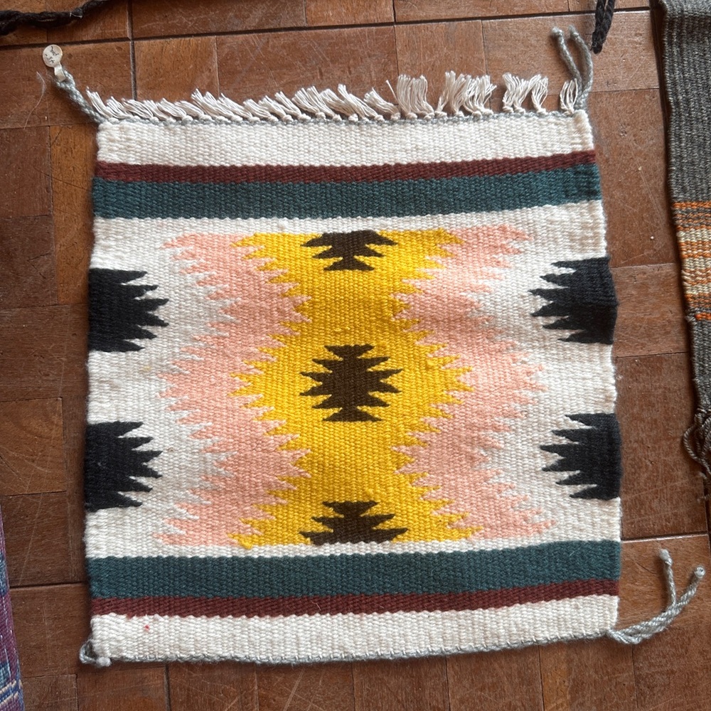 Miniature Native American weaving